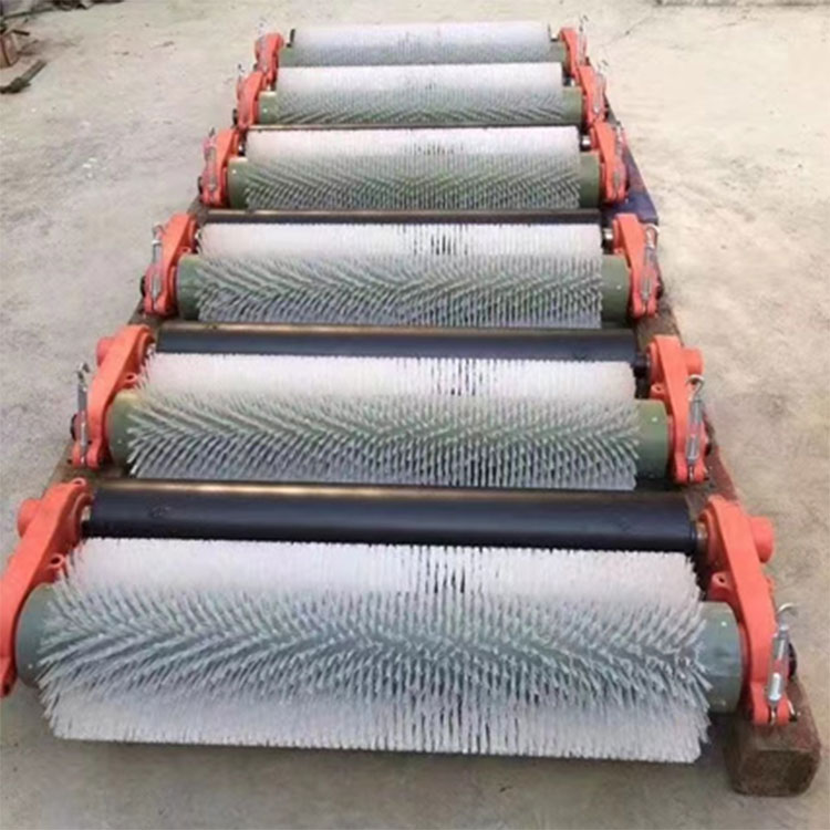 စွမ်းအားမရှိသော Rotary Brush Belt Cleaner